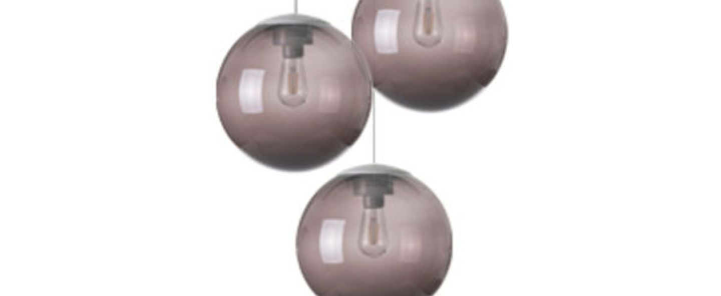 Lustre spheremaker 3 spheres marron led o50cm h25 a 50cm fatboy normal