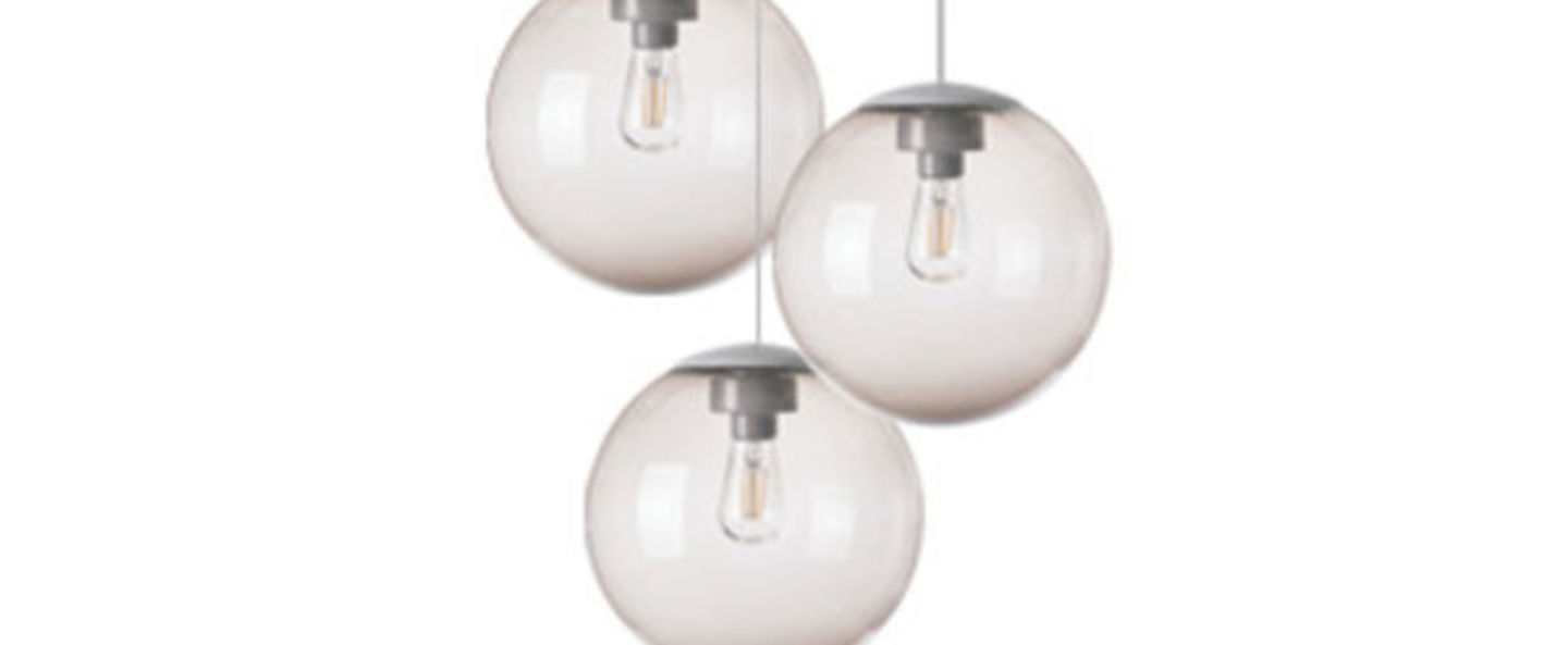 Lustre spheremaker 3 spheres taupe led o50cm h25 a 50cm fatboy normal