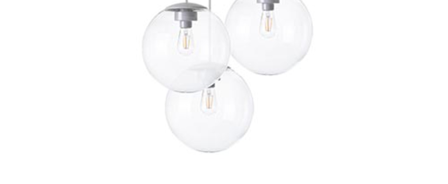 Lustre spheremaker 3 spheres transparent led o50cm h25 a 50cm fatboy normal