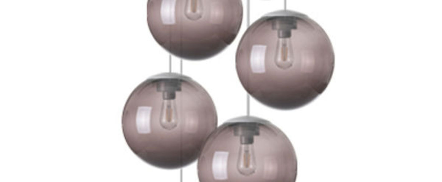 Lustre spheremaker 6 spheres marron led o60cm h25 a 150cm fatboy normal