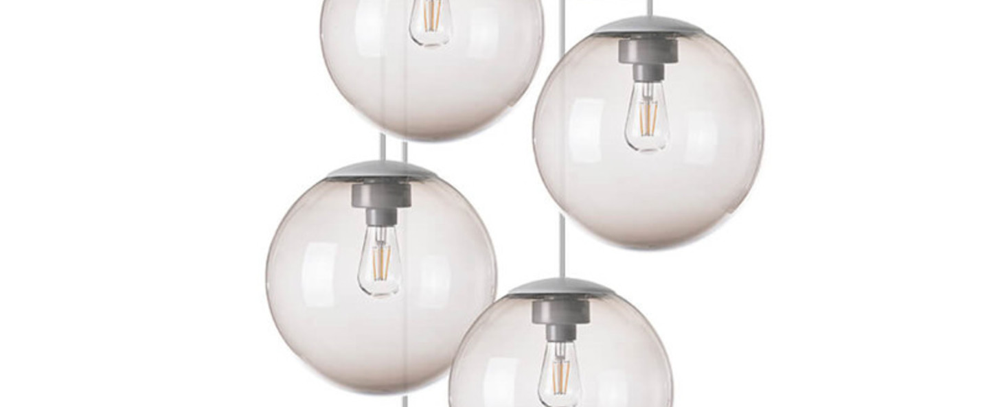 Lustre spheremaker 6 spheres taupe led o60cm h25 a 150cm fatboy normal