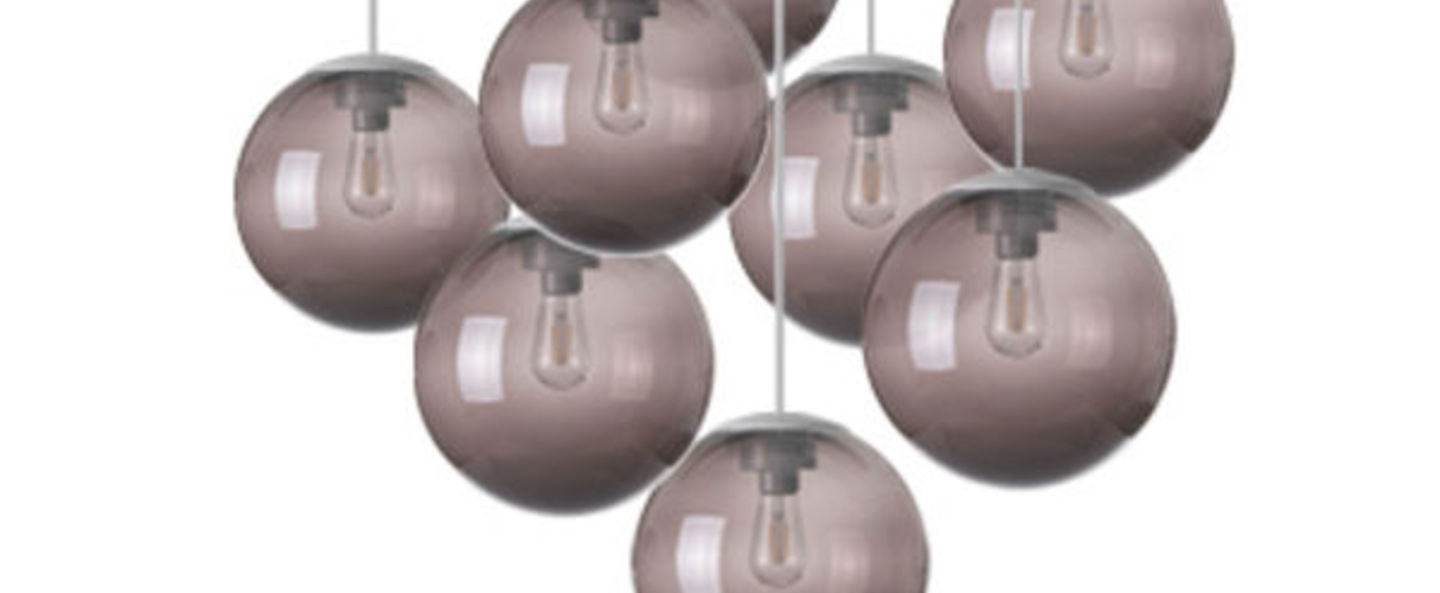 Lustre spheremaker 9 spheres marron led o90cm h25 a 225cm fatboy normal