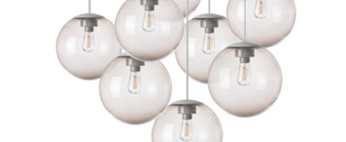 Lustre spheremaker 9 spheres taupe led o90cm h25 a 225cm fatboy normal