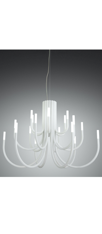 Lustre thepalm 30 bras blanc led 2700k 158lmo115cm h76cm alma light normal