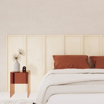 Panneau simple pour tete de lit wallwood droit bouleau l40cm h120cm studio gazelles editions normal