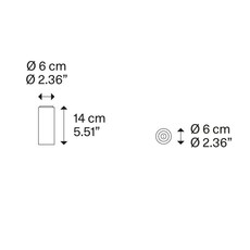 A tube mini  plafonnier  lodes 09631 2000  design signed nedgis 211068 thumb