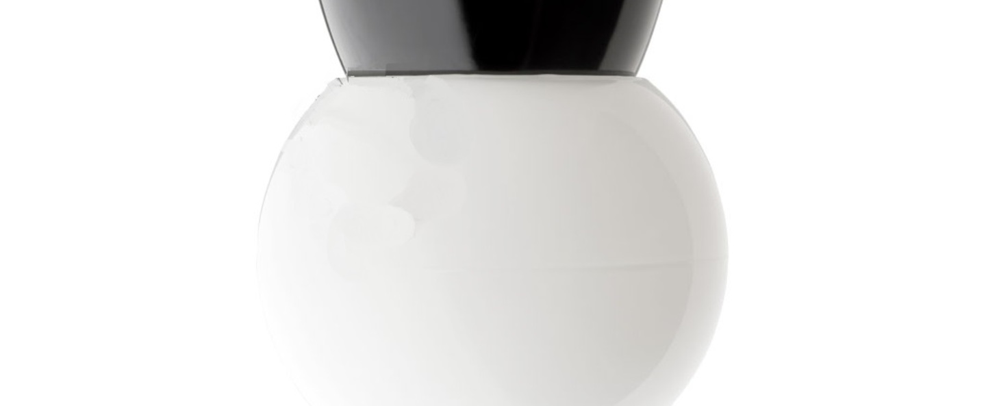 banner-image Plafonnier applique bakelite globe 013 noir plastique opale o16 h16cm zangra normal