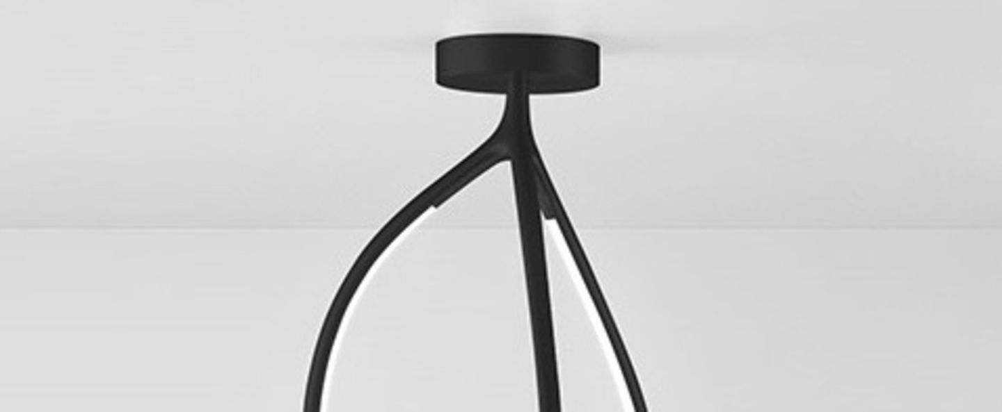 Plafonnier arrival 70 ceiling noir o31 2cm h70cm artemide normal