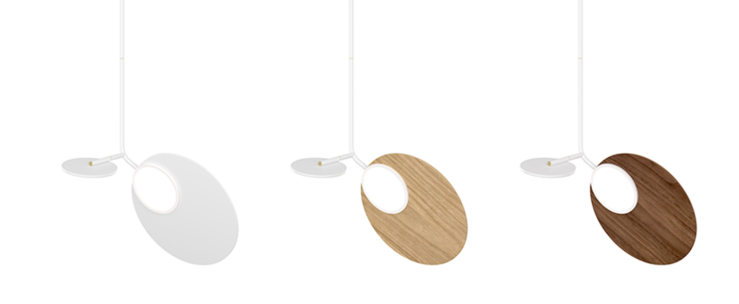 Plafonnier ballon pendant u1 blanc et chene led 3000k 500lm o39cm h148cm tunto normal