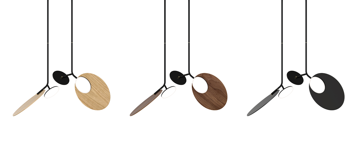 banner-image Plafonnier ballon pendant u2 noir et noyer led 3000k 1000lm o78cm h83cm tunto normal
