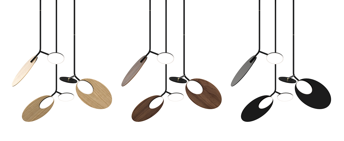 banner-image Plafonnier ballon pendant u3 noir et noyer led 3000k 1500lm o78cm h128cm tunto normal