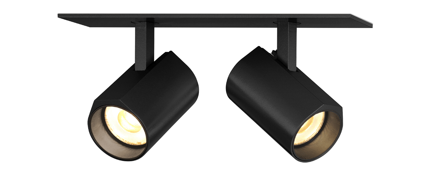banner-image Plafonnier ceno 2 0 noir led 2700k 2x440lm l15 4cm h4cm wever ducre normal