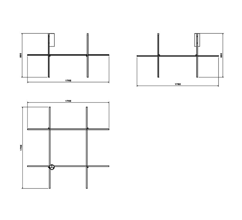 Coordinates ceiling 4 michael anastassiades plafonnier ceiling light  flos f1856044  design signed nedgis 99336 product