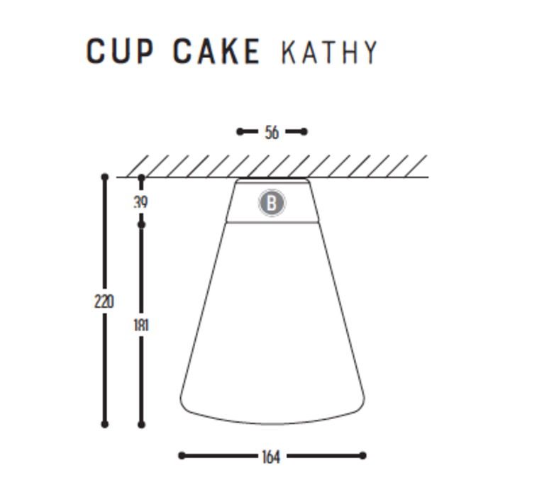 Cup cake kathy susanne uerlings plafonnier ceilling light  dark 1062 03 804002 00  design signed nedgis 68330 product