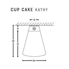 Cup cake kathy susanne uerlings plafonnier ceilling light  dark 1062 03 804002 00  design signed nedgis 68330 thumb