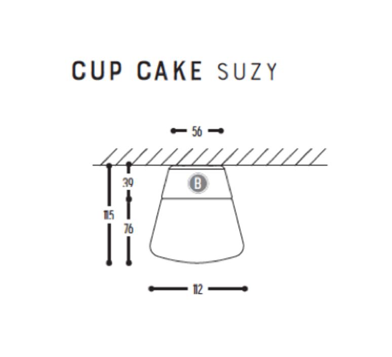 Cup cake suzy susanne uerlings plafonnier ceilling light  dark 1060 03 804002 00  design signed nedgis 68309 product