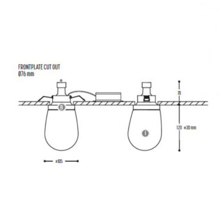 Dropz alex de witte plafonnier ceilling light  dark 1200 112 065 00 49  design signed nedgis 68605 product