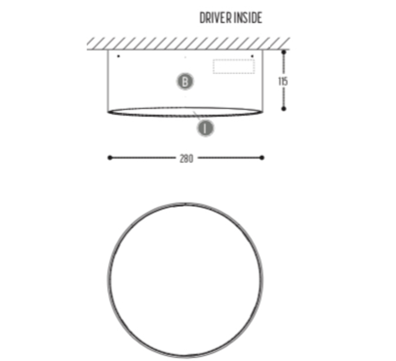 Plafonnier Led Moderne, Lampe De Plafond Rond 5400Lm 48W, Luminaires  Intérieur Plafonnier Acrylique Métal Pour Salon, Chambr[u1831]