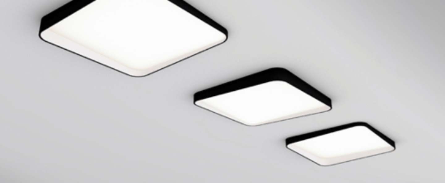 banner-image Plafonnier edgar square led 3000k ip40 noir blanc o30cm h3cm dark normal