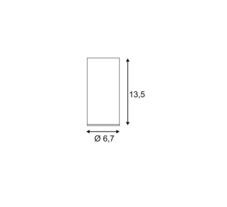 Applique murale, Enola_b, blanc, H22cm, Ø8,5cm - SLV - Luminaires Nedgis