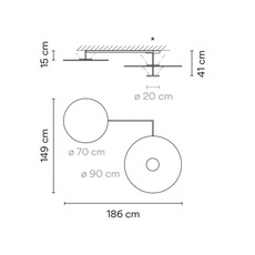 Flat 5924 ichiro iwasaki plafonnier ceiling light  vibia 592410 1a  design signed nedgis 157452 thumb