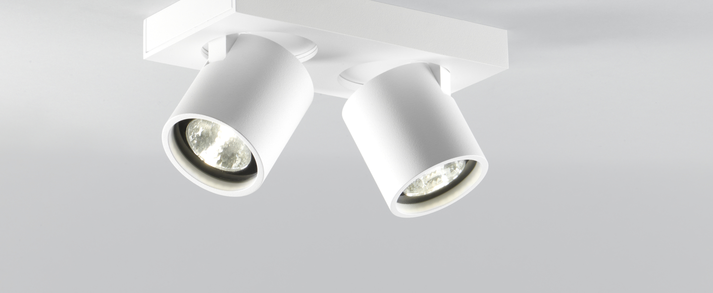banner-image Plafonnier focus 2 blanc led 3000k 1080lm l20cm h9cm light point normal