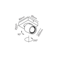 Focus mini 1 ronni gol plafonnier ceilling light  light point 261600  design signed 41444 thumb