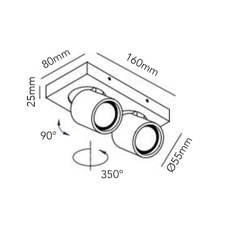 Focus mini 2 ronni gol plafonnier ceilling light  light point 261607  design signed 41451 thumb