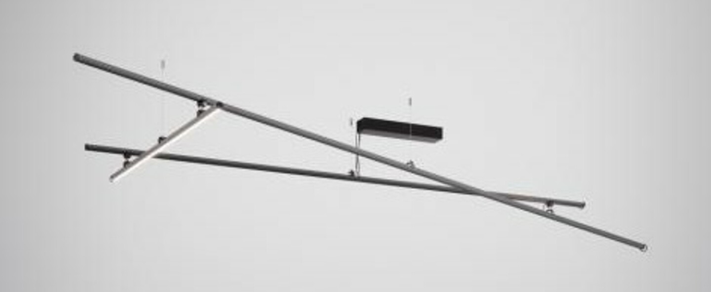 Plafonnier freeline f44 noir ip40 led dimmable 2700k l278 4cm h10cm fabbian normal