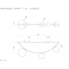 Girlande single gwendolyn et guillane kerschbaumer plafonnier ceilling light  atelier areti girlande ceilingsingle brass  design signed 44106 thumb