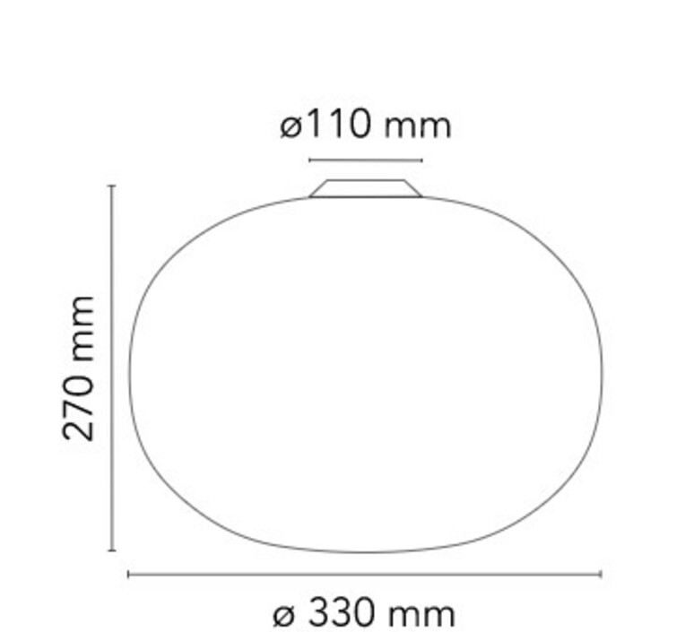 Deckenleuchte, Glo-Ball C1, weiß, Ø33cm, H27cm - Flos