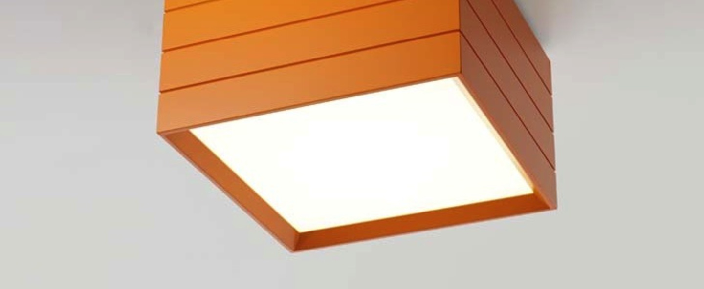 banner-image Plafonnier groupage 32 orange led dimmable h20cm l32cm artemide normal