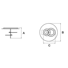 Hula hoop s2 marco pagnoncelli plafonnier ceiling light  icone hula hoop p2 blanc laiton  design signed nedgis 175798 thumb