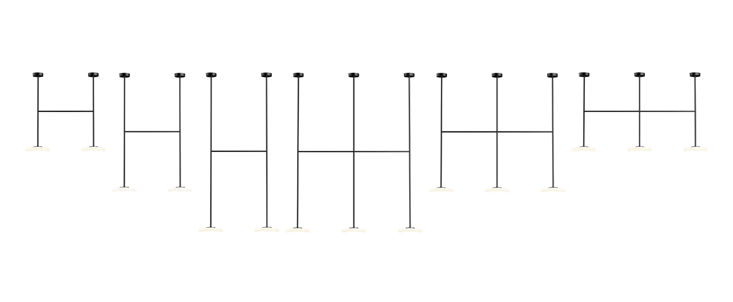 banner-image Plafonnier ihana opale et noir led 2700k 2x1019lm l99cm h200cm marset normal