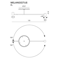 Melanocetus tristan auer plafonnier ceilling light  contardi acam 002599   design signed nedgis 87999 thumb