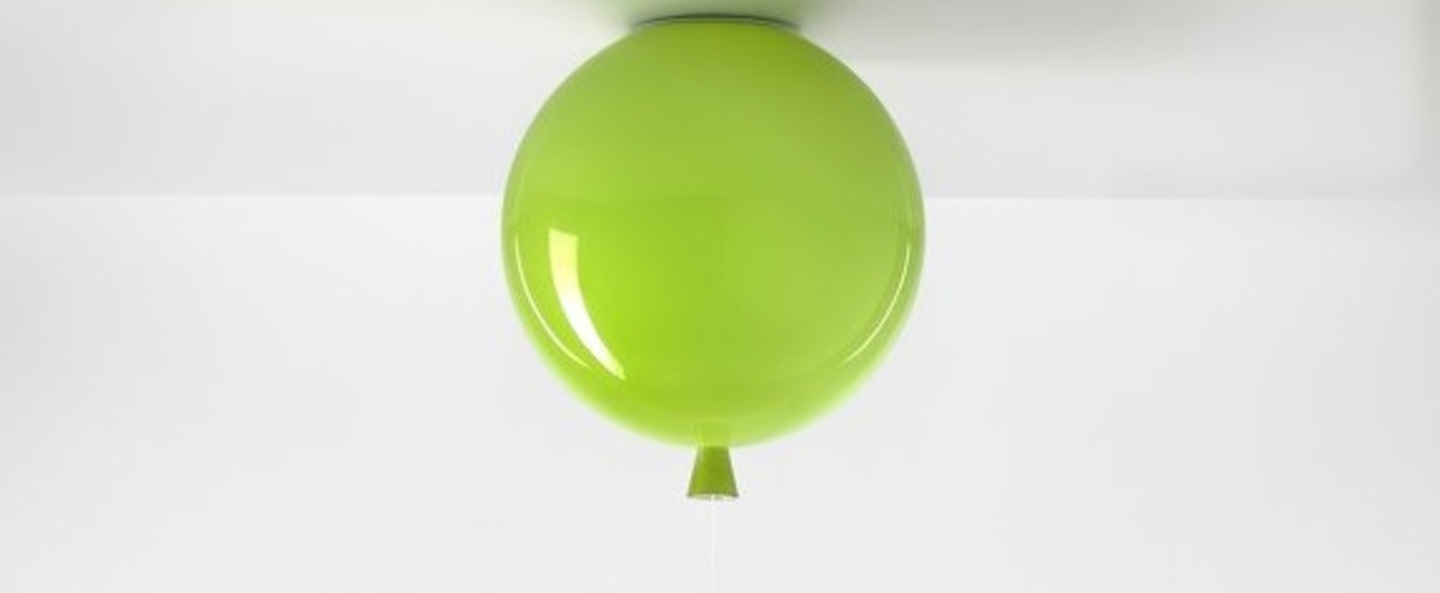 Plafonnier memory ballon vert brillant o25cm brokis normal