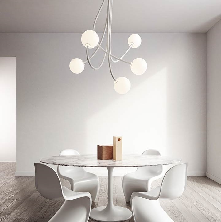 Plafonnier en verre irisé Amora