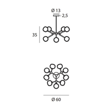 Nabila 552 19 corrado dotti plafonnier ceiling light  tooy 55219 c2c48smoke  design signed nedgis 123030 thumb