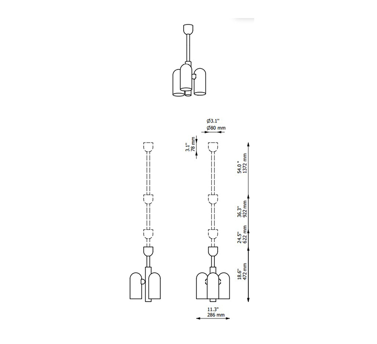 Odyssey 3 studio schwung plafonnier ceiling light  schwung b140 lbb  design signed nedgis 135816 product