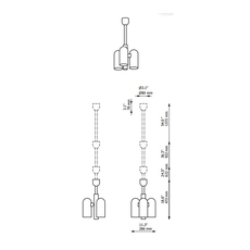 Odyssey 3 studio schwung plafonnier ceiling light  schwung b140 lbb  design signed nedgis 135816 thumb