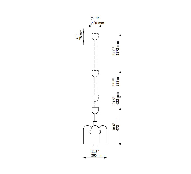 Odyssey 3 pendant studio schwung plafonnier ceiling light  schwung b140 bgm  design signed nedgis 111821 product