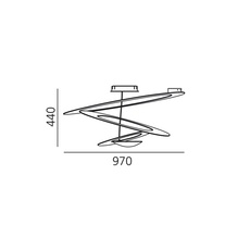 Pirce giuseppe maurizio scutella  plafonnier ceilling light  artemide 1253w10a  design signed 35310 thumb