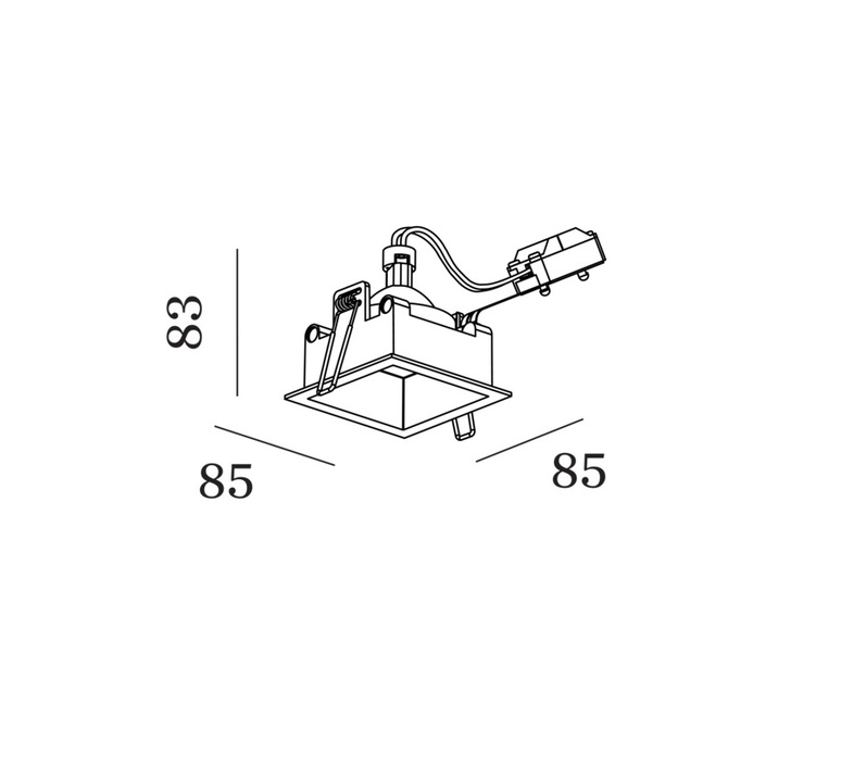 Plano ip44 1 0 mr16 studio wever ducre plafonnier ceilling light  wever et ducre 118410w0  design signed nedgis 92628 product