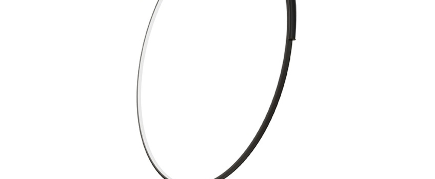 Plafonnier poise noir et blanc led dim 2700k 3600 lm o55cm h110cm kundalini kdln normal