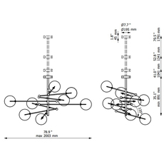 Rd15 studio schwung plafonnier ceiling light  schwung b080 lbb  design signed nedgis 135810 thumb