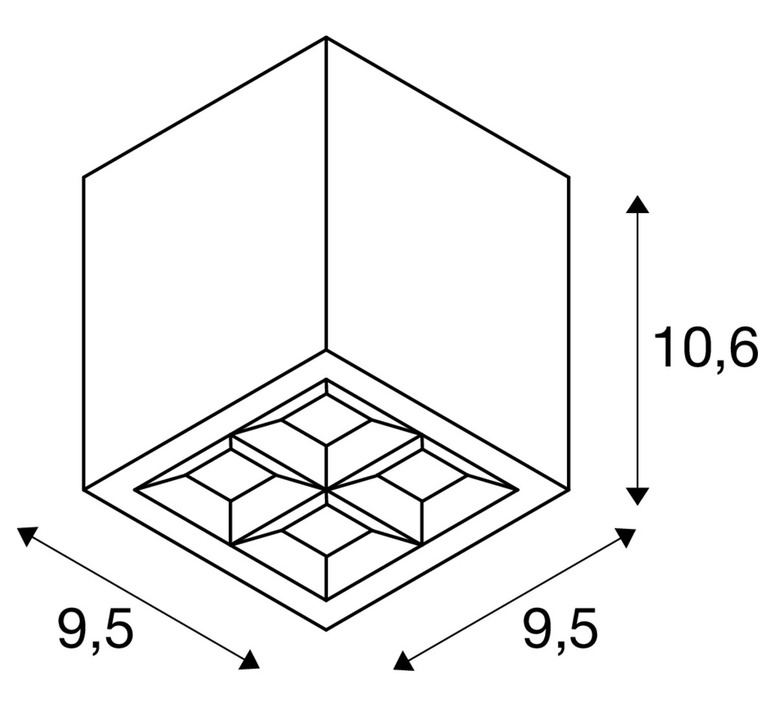 S cube  plafonnier  slv 1007461  design signed nedgis 213341 product