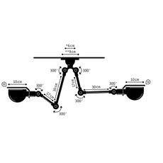 Signal si3773  plafonnier ceilling light  jielde si3773 ral5020 brillant  design signed 57494 thumb