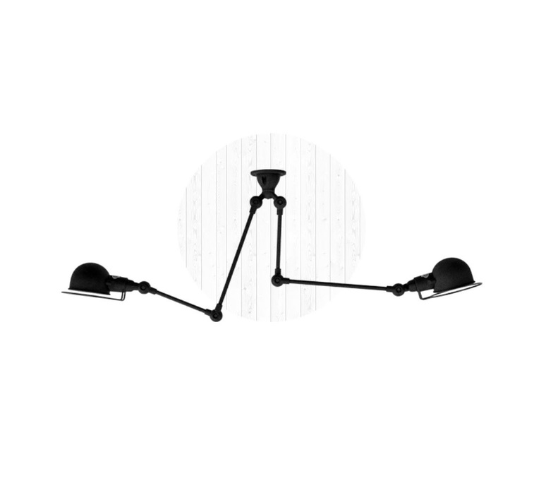 Signal si3773  plafonnier ceilling light  jielde si3773 ral9011 brillant  design signed 57481 product