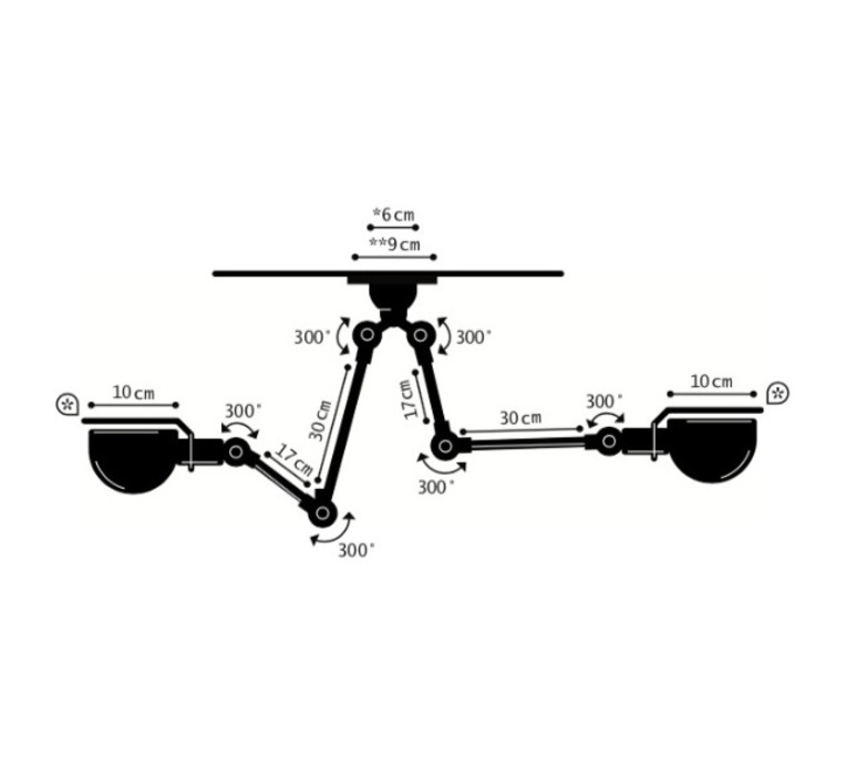 Signal sky3773 jean louis domecq plafonnier ceiling light  jielde sky3773bro  design signed nedgis 139289 product