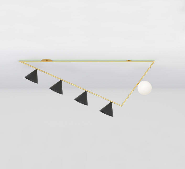 Triangle girlande gwendolyn et guillane kerschbaumer plafonnier ceilling light  atelier areti 385ol c03 br01   design signed nedgis 73520 product